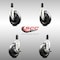 Service Caster 5 Inch 316SS Soft Rubber Swivel 1 Inch Expanding Stem Caster Brake SCC, 2PK SCC-SS316EX20S514-SRS-2-TLB-2-1 - alternate 3